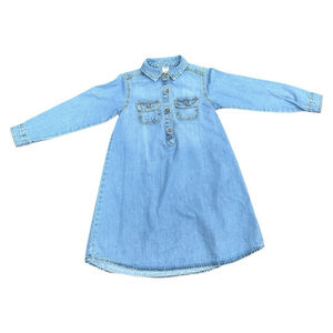 Girls Size 6 Oshkosh B’Gosh Denim Dress 1 Piece Blue Jean